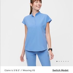 Figs XS Rafaela Top Ceil Blue